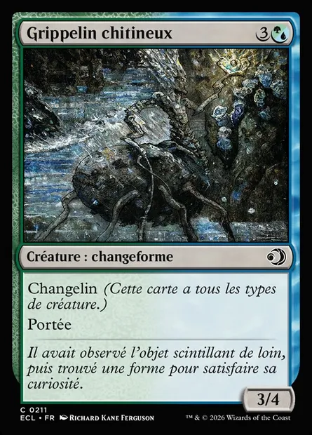 Grippelin chitineux, carte Magic ECL 211 — extension Lorwyn Eclipsed