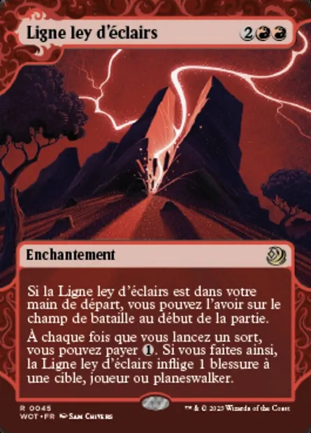 Ligne ley d'éclairs, carte Magic WOT 45 — extension Wilds of Eldraine: Enchanting Tales