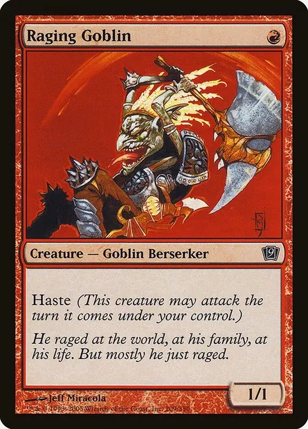 Raging Goblin, Magic card 9ED 209★ — Ninth Edition set