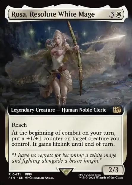 Rosa, Resolute White Mage, Magic card FIN 431 — Final Fantasy set