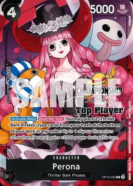 Perona, carte One Piece OP10-092 — extension SANG ROYAL