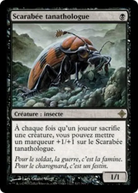 Scarabée tanathologue, carte Magic ROE 117 — extension L'ascension des Eldrazi