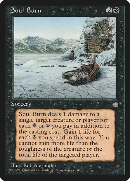 Brûlure des âmes, carte Magic ICE 161 — extension Ere Glaciaire