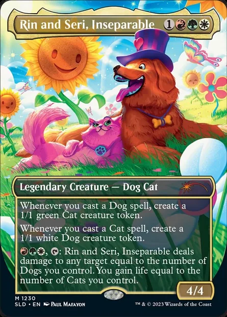 Rin and Seri, Inseparable, Magic card SLD 1230 — Secret Lair Drop set