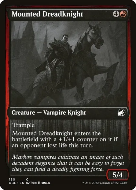 Mounted Dreadknight, Magic card DBL 150 — Innistrad: Double Feature set