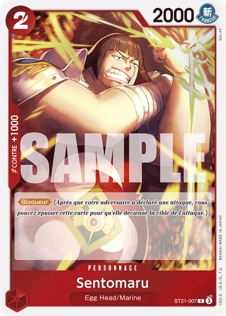 Sentomaru, carte One Piece ST21-007 — extension GEAR 5TH