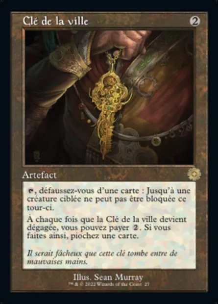 Clé de la ville, carte Magic BRR 27 — extension The Brothers' War Retro Artifacts