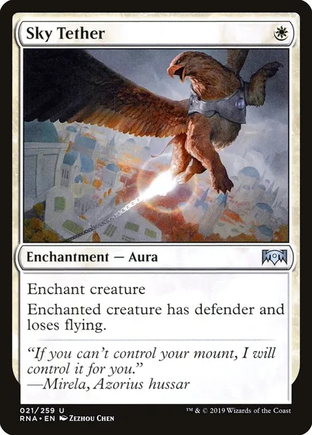 Sky Tether, Magic card RNA 21 — Ravnica Allegiance set