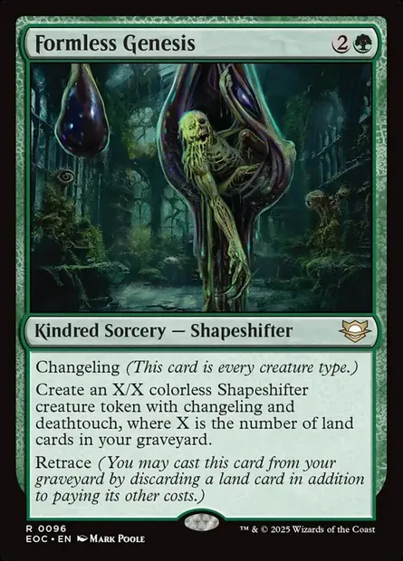 Formless Genesis, Magic card EOC 96 — Edge of Eternities Commander set