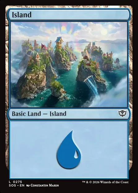 Island, Magic card SOS 275 — Secrets of Strixhaven set