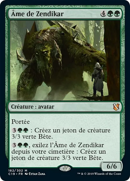 Âme de Zendikar, carte Magic C19 182 — extension Commander 2019