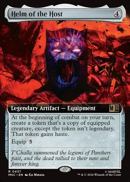 Helm of the Host, Magic card MSC 437 — Marvel Super Heroes Commander set