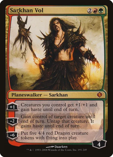 Sarkhan Vol, Magic card ALA 191 — Shards of Alara set