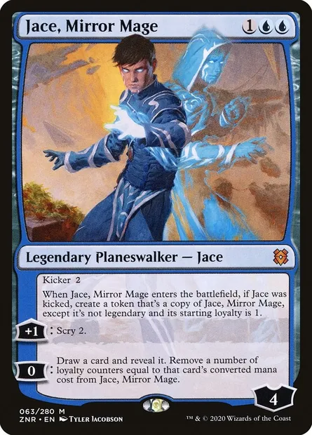 Jace, Mirror Mage, Magic card ZNR 63 — Zendikar Rising set