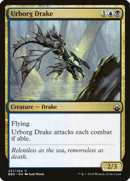 Drakôn d'Urborg, carte Magic BBD 231 — extension Battlebond