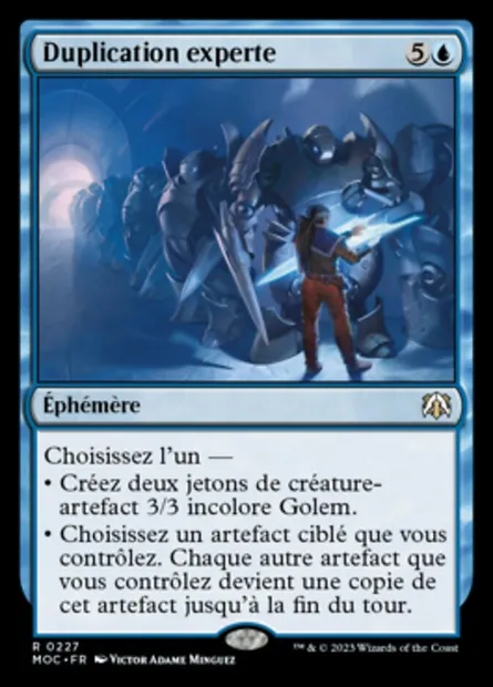 Duplication experte, carte Magic MOC 227 — extension March of the Machine Commander