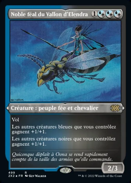 Noble féal du Vallon d'Elendra, carte Magic 2X2 499 — extension Double Masters 2022