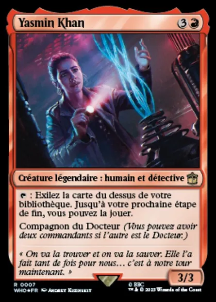 Yasmin Khan, carte Magic WHO 7 — extension Doctor Who