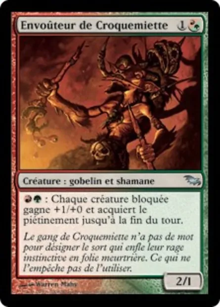 Envoûteur de Croquemiette, carte Magic SHM 220 — extension Sombrelande