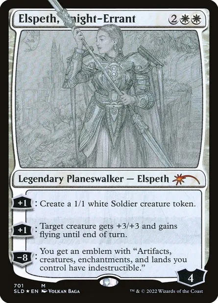 Elspeth, Knight-Errant, Magic card SLD 701 — Secret Lair Drop set