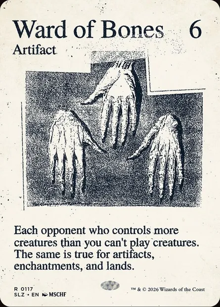 Ward of Bones, Magic card SLZ 117 — The Zeta Set set