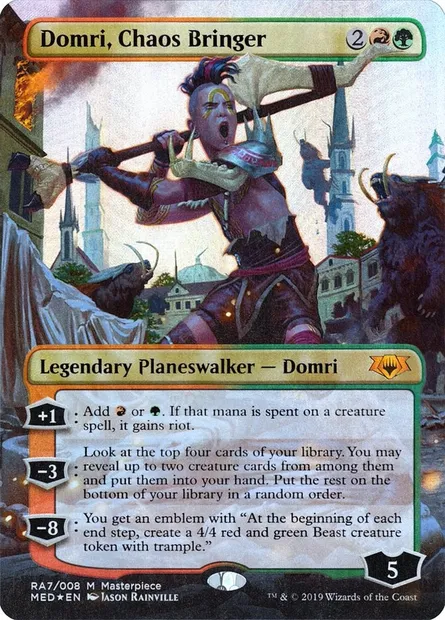 Domri, Chaos Bringer, Magic card MED RA7 — Mythic Edition set