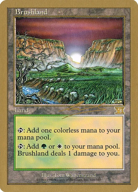 Broussaille, carte Magic WC00 nl320 — extension World Championship Decks 2000