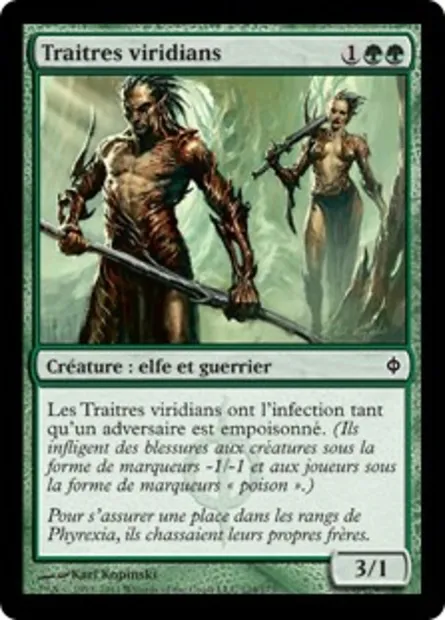 Traitres viridians, carte Magic NPH 124 — extension La Nouvelle Phyrexia