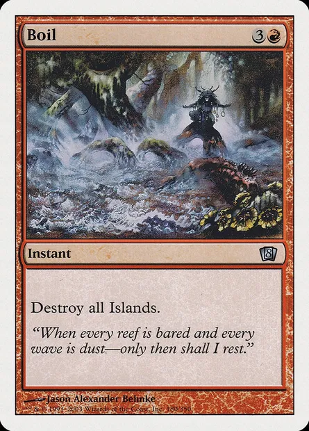 Bouillonnement, carte Magic 8ED 180 — extension Huitième Edition