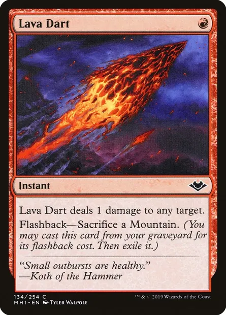 Lava Dart, Magic card MH1 134 — Modern Horizons set