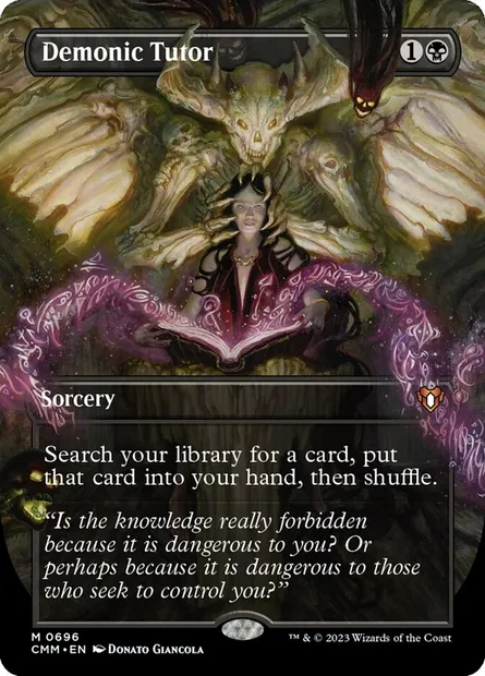 Demonic Tutor, Magic card CMM 696 — Commander Masters set