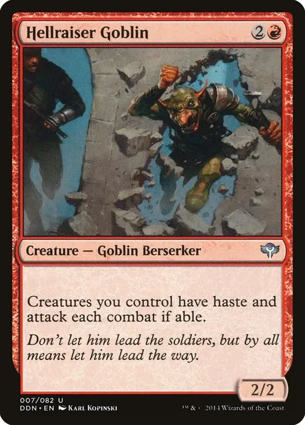 Hellraiser Goblin, Magic card DDN 7 — Duel Decks: Speed vs. Cunning set