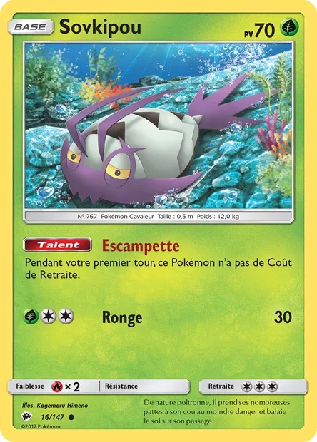 Sovkipou, carte Pokémon BUS 16 — extension Ombres Ardentes