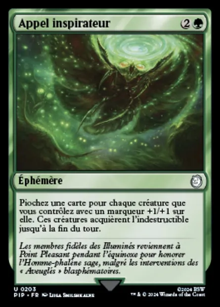 Appel inspirateur, carte Magic PIP 203 — extension Fallout