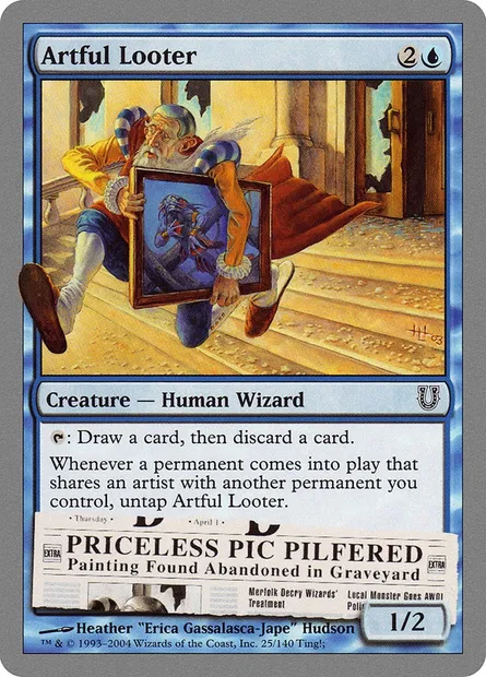 Artful Looter, Magic card UNH 25 — Unhinged set