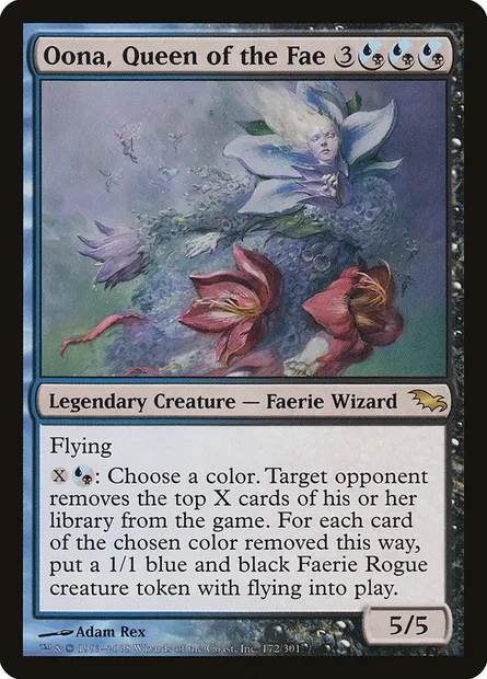 Oona, Queen of the Fae, Magic card SHM 172 — Shadowmoor set