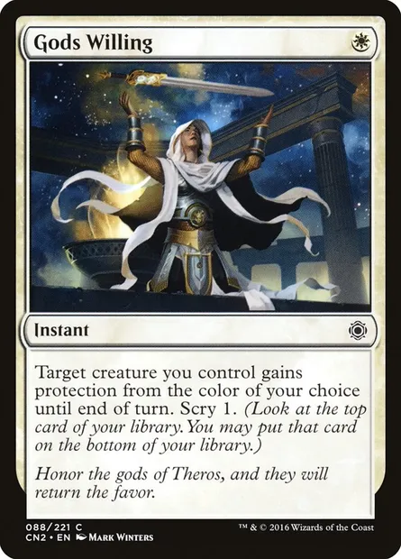 Gods Willing, Magic card CN2 88 — Conspiracy: Take the Crown set