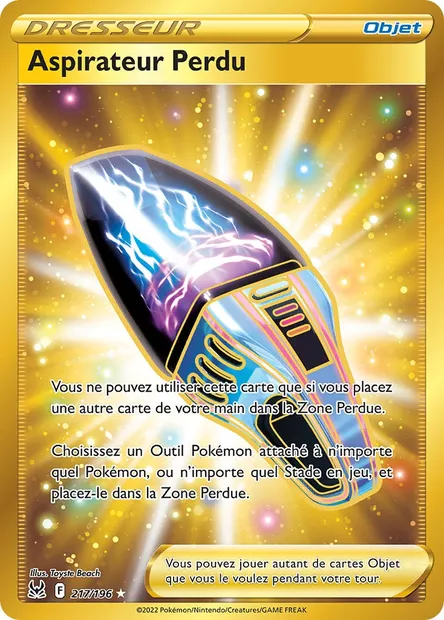 Aspirateur Perdu, carte Pokémon LOR 217 — extension Origine Perdue