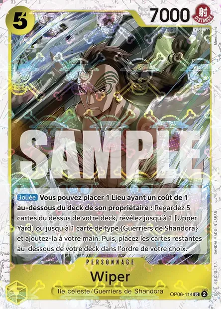 Wiper, carte One Piece OP06-114 — extension ONE PIECE CARD THE BEST