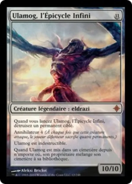 Ulamog, l'Épicycle Infini, carte Magic ROE 12 — extension L'ascension des Eldrazi