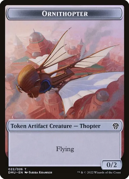 Ornithopter, Magic card TDMU 22 — Dominaria United Tokens set