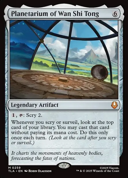 Planetarium of Wan Shi Tong, Magic card TLA 259 — Avatar: The Last Airbender set