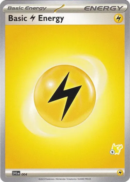 Basic Lightning Energy, Pokémon card BA24 004-9 — Battle Academy 2024 set