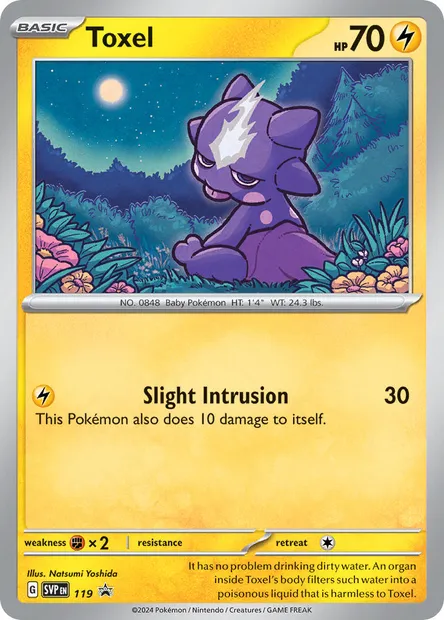 Toxel, Pokémon card PR-SV 119 — SVP Black Star Promos set