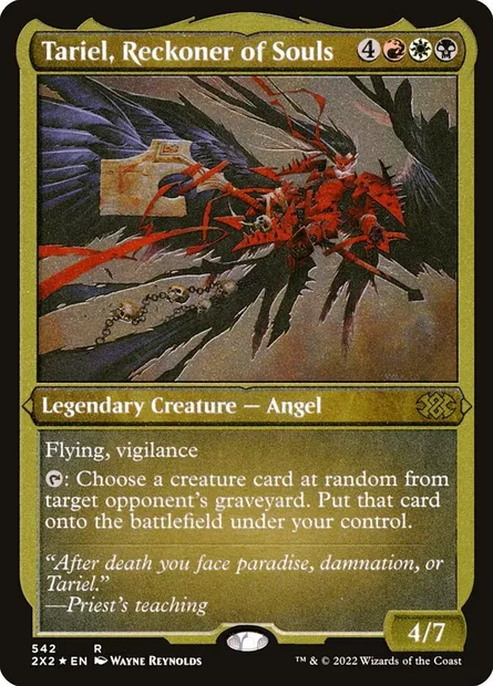 Tariel, Reckoner of Souls, Magic card 2X2 542 — Double Masters 2022 set