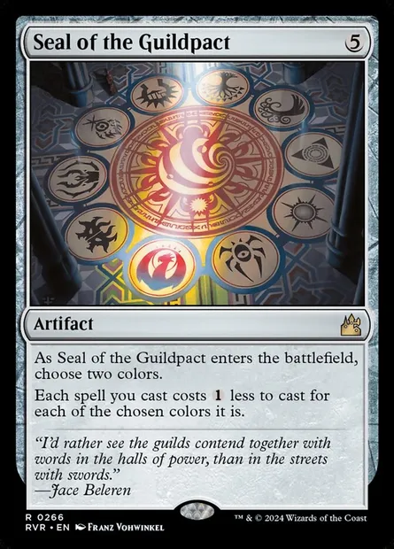 Seal of the Guildpact, Magic card RVR 266 — Ravnica Remastered set