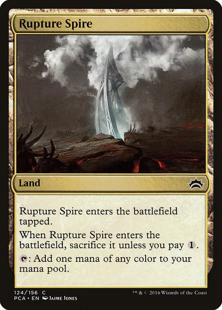 Rupture Spire, Magic card PCA 124 — Planechase Anthology set