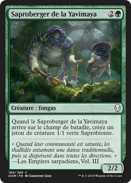Saproberger de la Yavimaya, carte Magic DOM 189 — extension Dominaria