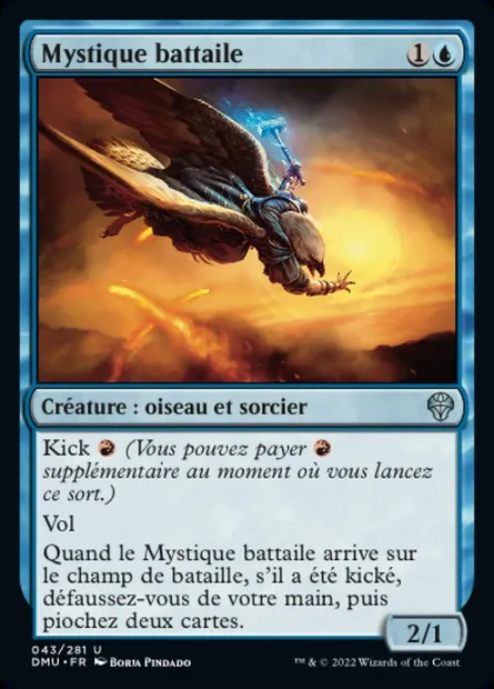 Mystique battaile, carte Magic DMU 43 — extension Dominaria Uni