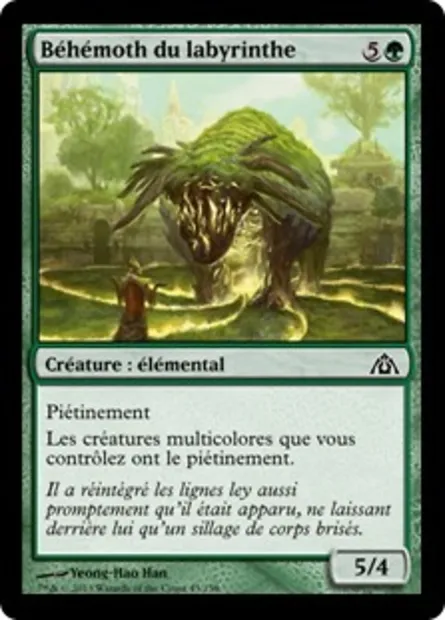 Béhémoth du labyrinthe, carte Magic DGM 43 — extension Le labyrinthe du dragon